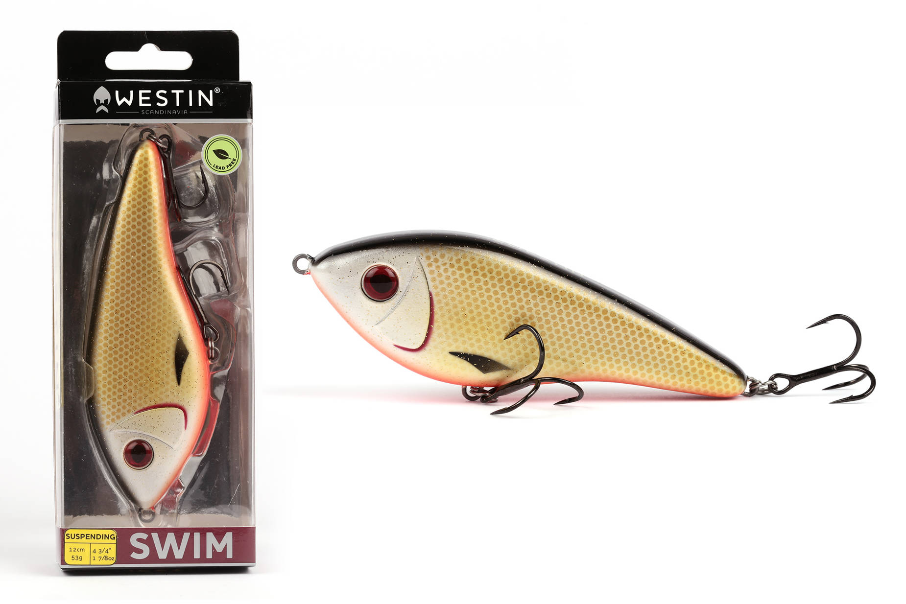 P Westin Jerk Swim Glidebait Cm G Official Roach