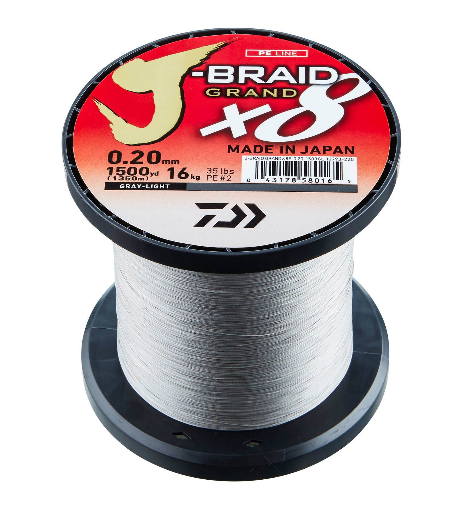 PLECIONKA DAIWA J BRAID GRAND X8 LIGHT GREY 1350m AKCESORIA Żyłki i