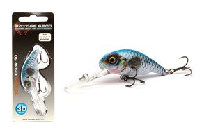 621 - SAVAGE GEAR WOBLER 3D GOBY CRANK - BLUE SILVER