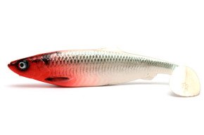 636 - SAVAGE GEAR GUMA 4D HERRING SHAD - RED HEAD