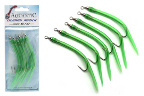 AQUANTIC GUMOWY MAKK 6/0 - FLUO GREEN