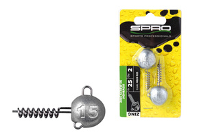 BEZOŁOWIOWE WKRĘTKI SPRO ZINC SCREW-IN 25g/2szt