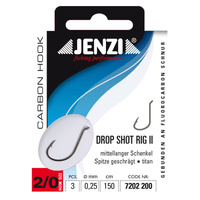 GOTOWE PRZYPONY JENZI DROPSHOT WIDE GAP 2/0 - 3szt