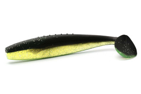 GUMA IRON CLAW JUST SHAD - BLACK CHARTREUSE SILVER GLITTER