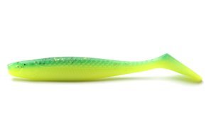 GUMA RON THOMPSON SLIM SHAD PADDLE 10cm - UV GREEN LIME