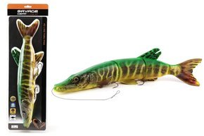 GUMA SAVAGE GEAR 4D LINE THRU PIKE - FIRETIGER 37cm