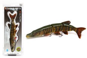 GUMA SAVAGE GEAR 4D LINE THRU PIKE - STRIPED PIKE 25cm