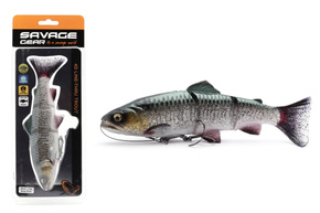 GUMA SAVAGE GEAR 4D LINE THRU TROUT SS - GREEN SILVER