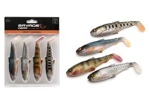 GUMA SAVAGE GEAR CRAFT CANNIBAL CLEAR WATER MIX 12,5cm