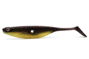 GUMA WESTIN SHAD TEEZ HOLLOW - BLACK/CHARTREUSE 1szt