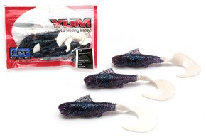 GUMY YUM SAMURAI CURLY PURPLE BLUE/WHT 7,6cm/10szt