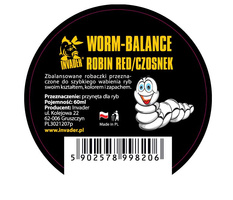 KULKI WORM BALANCE INVADER - ROBIN RED / CZOSNEK 60ml