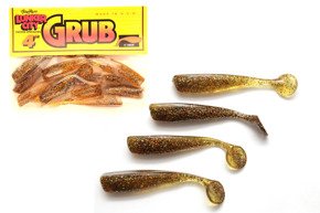 LCGR53 - LUNKER CITY GUMA GRUB 4" AMBER CIRCUS -10szt