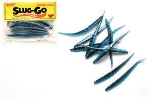 LCSG434 - LUNKER CITY GUMA SLUG-GO 4" SMKE  BLUE PPR SHAD -10szt