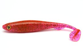 NSL1 - FOX RAGE GUMA SLICK SHAD - RASPBERRY UV