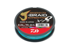 PLECIONKA DAIWA J-BRAID EXPEDITION X8E MULTICOLOR 300m