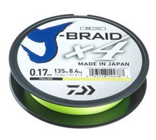 PLECIONKA DAIWA J-BRAID X4 YELLOW 135m