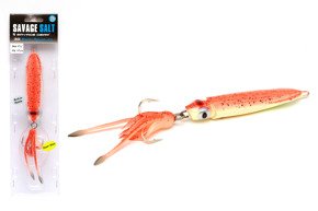 PRZYNĘTA SAVAGE GEAR 3D SWIM SQUID JIG - 21cm/200g-RED