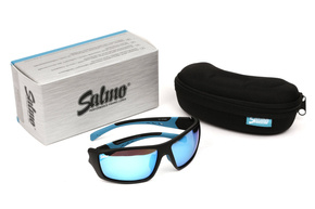 QSN001 - SALMO OKULARY POLARYZACYJNE BLUE BLACK WRAP