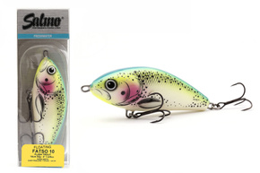 WOBLER SALMO FATSO FLOATING 10cm - FLASH TROUT