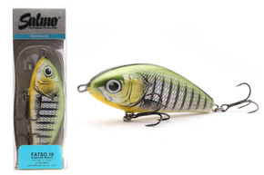 WOBLER SALMO FATSO SINKING 10cm - PHANTOM PERCH