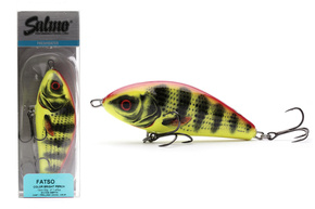 WOBLER SALMO FATSO SINKING 12cm - BRIGHT PERCH