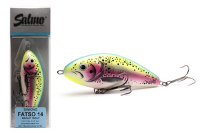 WOBLER SALMO FATSO SINKING 14cm - BRIGHT TROUT