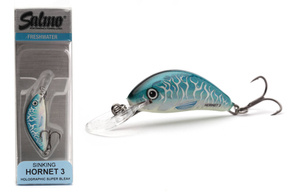 WOBLER SALMO HORNET SINKING 3,5cm - HOLO SUPER BLEAK