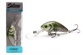 WOBLER SALMO HORNET SINKING 6cm- OLIVE HOT SPOT