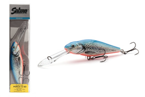 WOBLER SALMO PERCH DEEP RUNNER 12cm -  SILVER BLUE