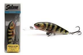 WOBLER SALMO PERCH DEEP RUNNER 8cm- HOLOGRAPHIC PERCH