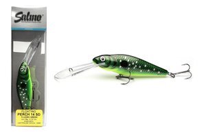 WOBLER SALMO PERCH SDR 14cm - FLUORO GREEN