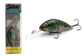 WOBLER SALMO RATTLIN HORNET F 3,5cm - GREEN GILL CLEAR