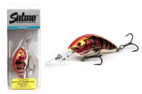 WOBLER SALMO RATTLIN HORNET F 3,5cm- HOLO RED PERCH