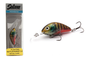 WOBLER SALMO RATTLIN HORNET F 3,5cm - HOT GILL CLEAR