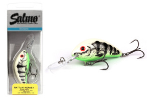 WOBLER SALMO RATTLIN HORNET F 4,5cm- GHOST PERCH