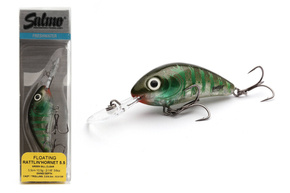 WOBLER SALMO RATTLIN HORNET F 6,5cm - GREEN GILL CLEAR