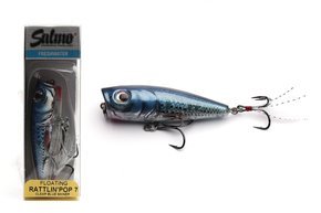 WOBLER SALMO RATTLIN POP F 7cm-CLEAR BLUE SHINER