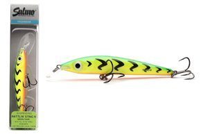 WOBLER SALMO RATTLIN STING SUS 9cm - GREEN TIGER