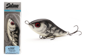 WOBLER SALMO SLIDER SINNKING 12cm - WHITE STRIPER