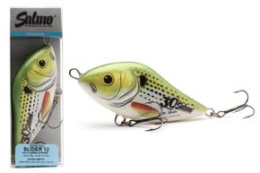 WOBLER SLIDER SINKING 12cm - HOLO GREEN STRIPER - SALMO 