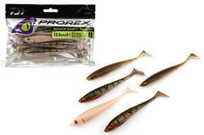 ZESTAW GUM DAIWA PROREX DUCKFIN SHAD - NATURE MIX 12,5cm