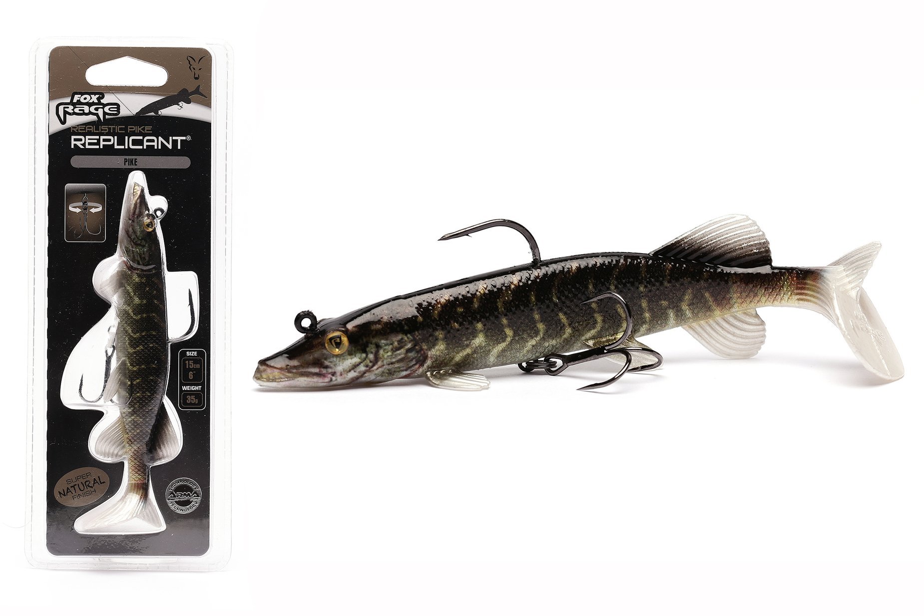 Details about   Fox Rage Realistic Replicant Pike Lure 15cm 