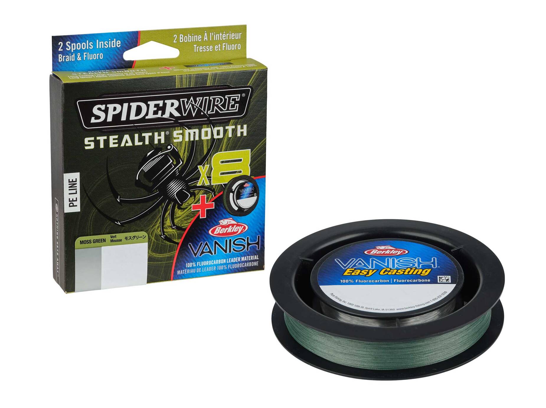 SpiderWire Stealth® Smooth8 x8 PE Braid Moss Green 0,11 mm 10,3 kg