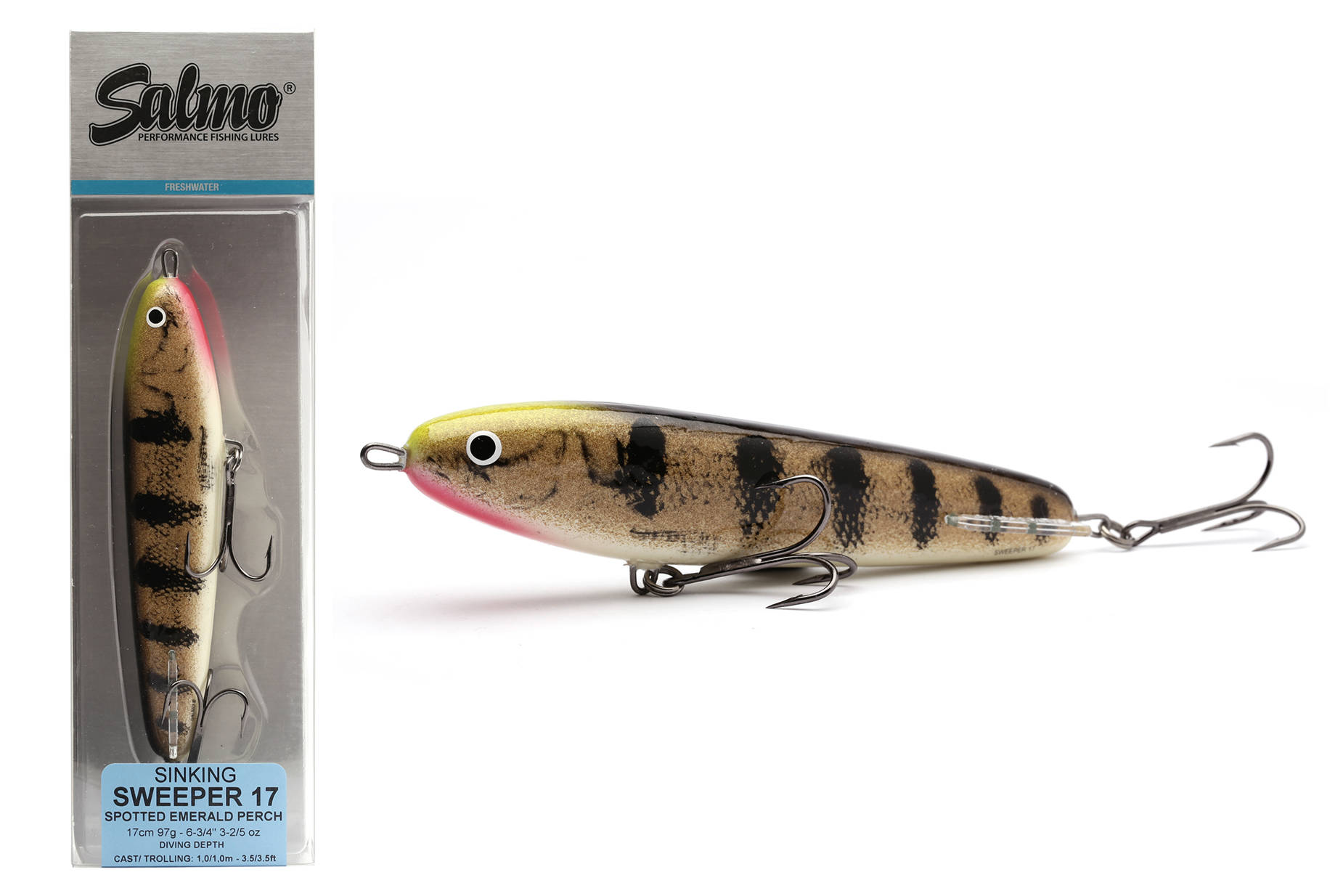 Salmo Sweeper 17cm Sinking : Holo Perch