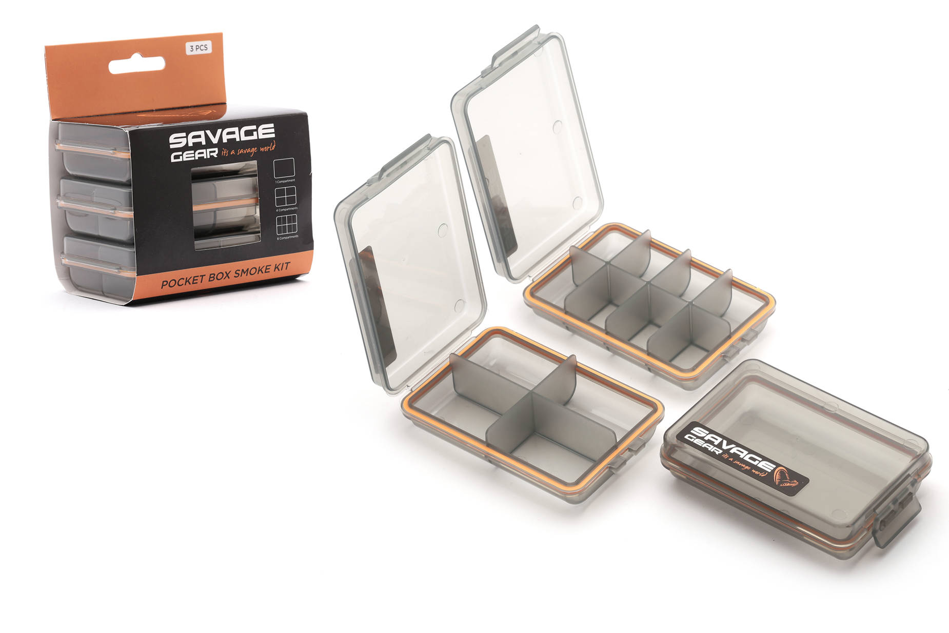 Savage Gear Pocket Box Smoke 3 PCS Kit From