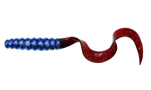 DEGA BIG LONG HEAVY TWISTER 25cm - BLUE-RED/GLITTER