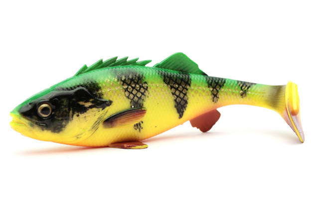 GUMA 4D PERCH SHAD - FIRETIGER 1szt - SAVAGE GEAR 