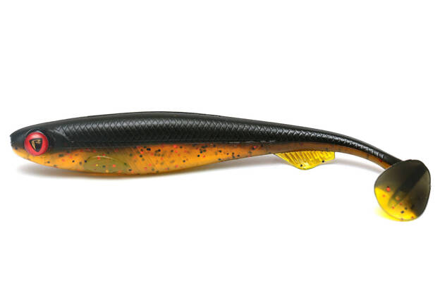 GUMA FOX RAGE SLICK SHAD - DARK OIL UV