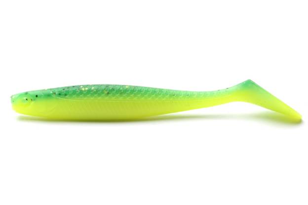 GUMA RON THOMPSON SLIM SHAD PADDLE 10cm - UV GREEN LIME